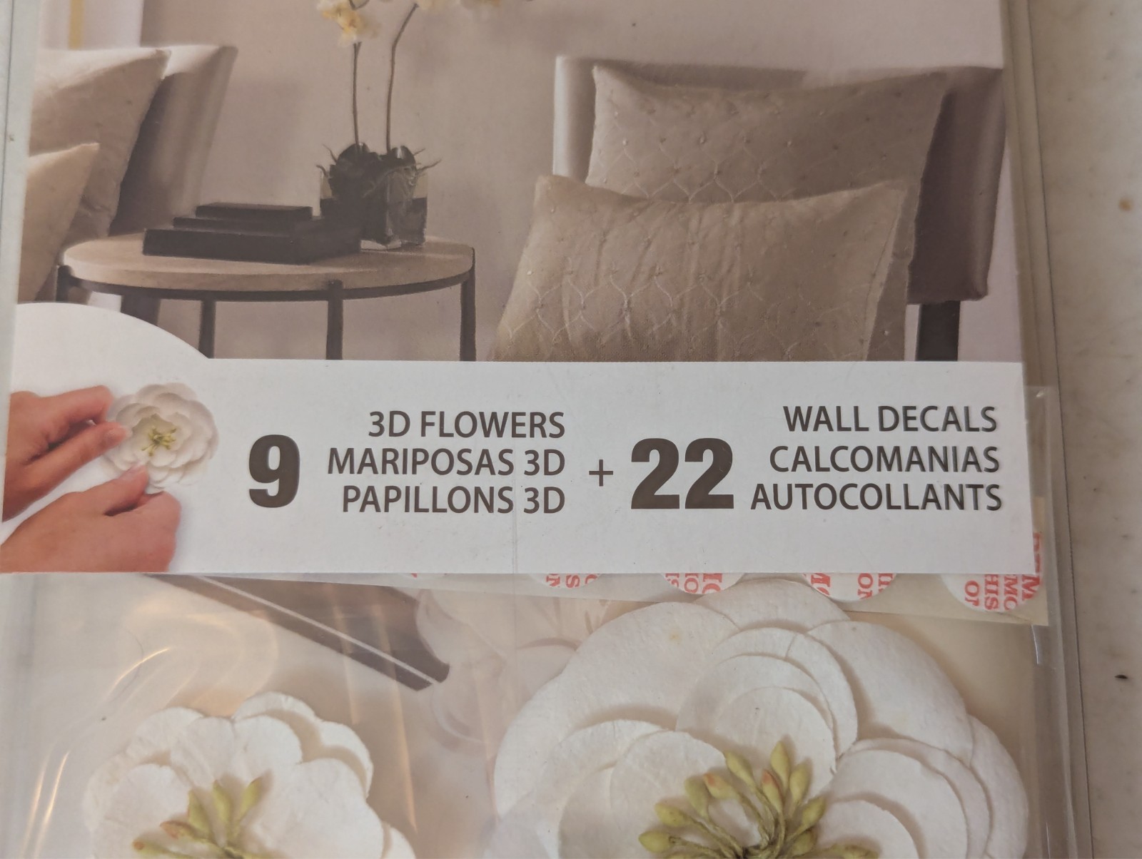 RoomMates Tree Branches w/3D Flowers Peel and Stick Wall Decals