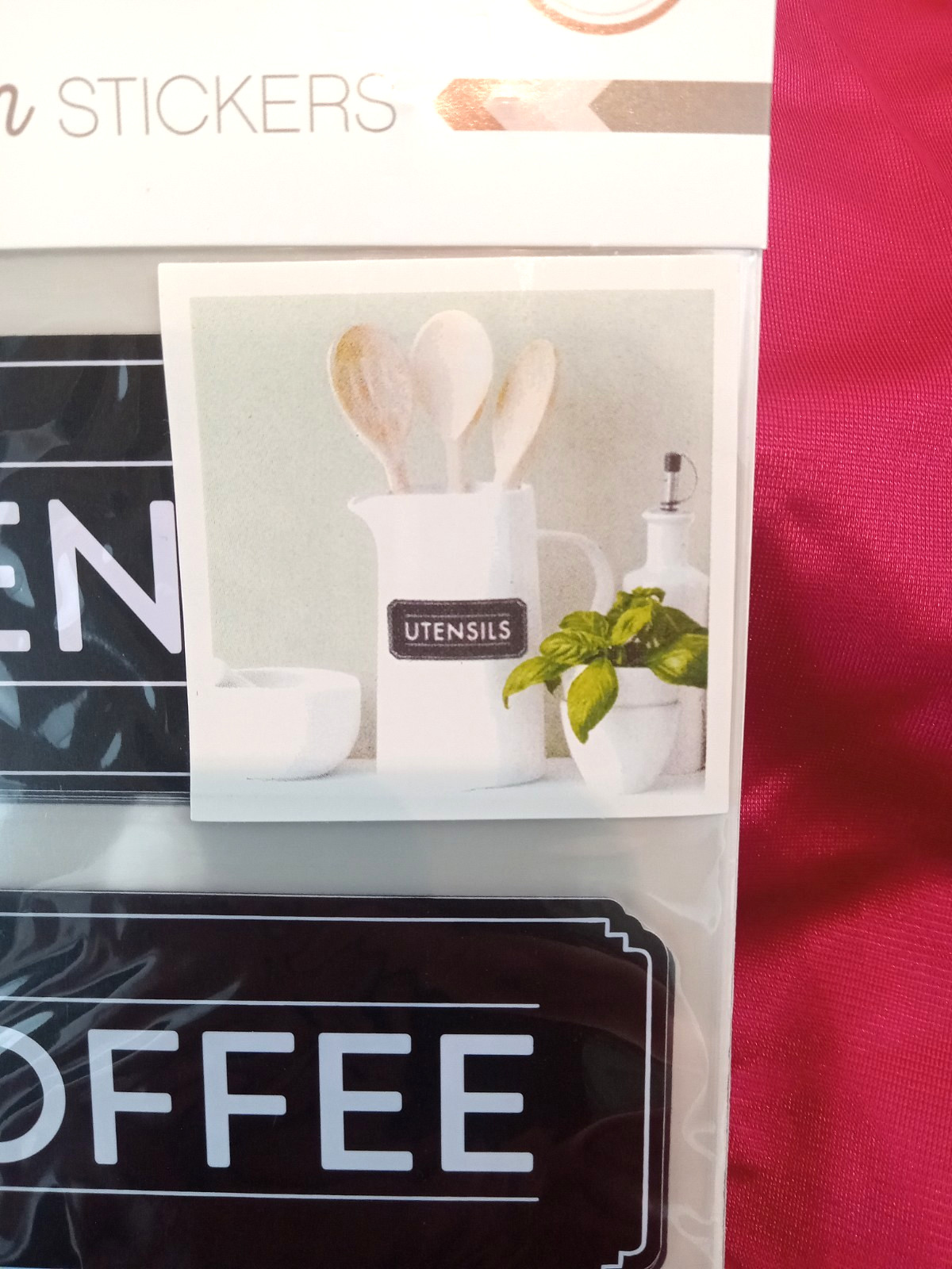 Chalk Pantry Labels: 18 Preprinted Black Peel and Stick Organization Stickers