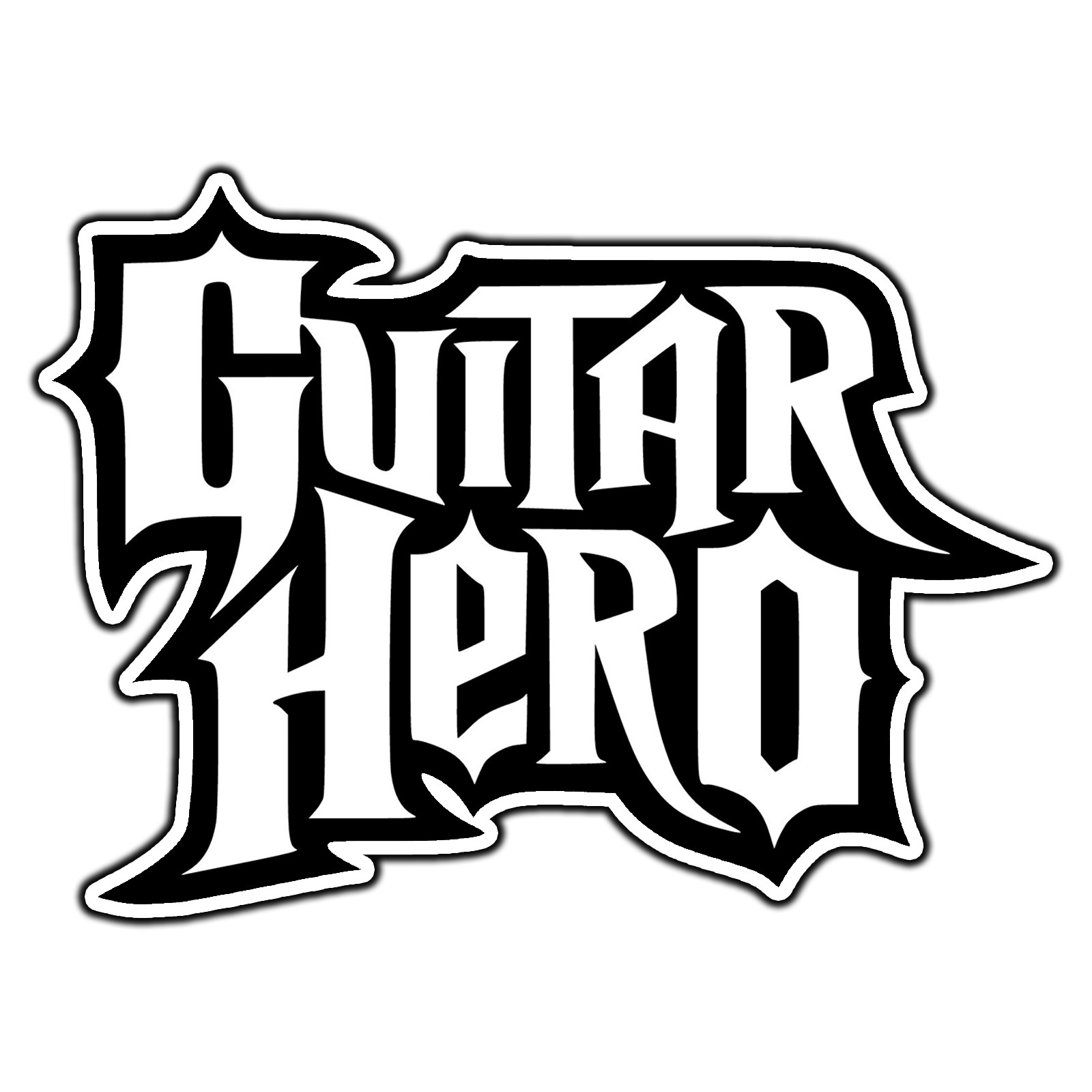 Guitar Hero Logo #1 Sticker Waterproof Vinyl Decal Die-Cut Car