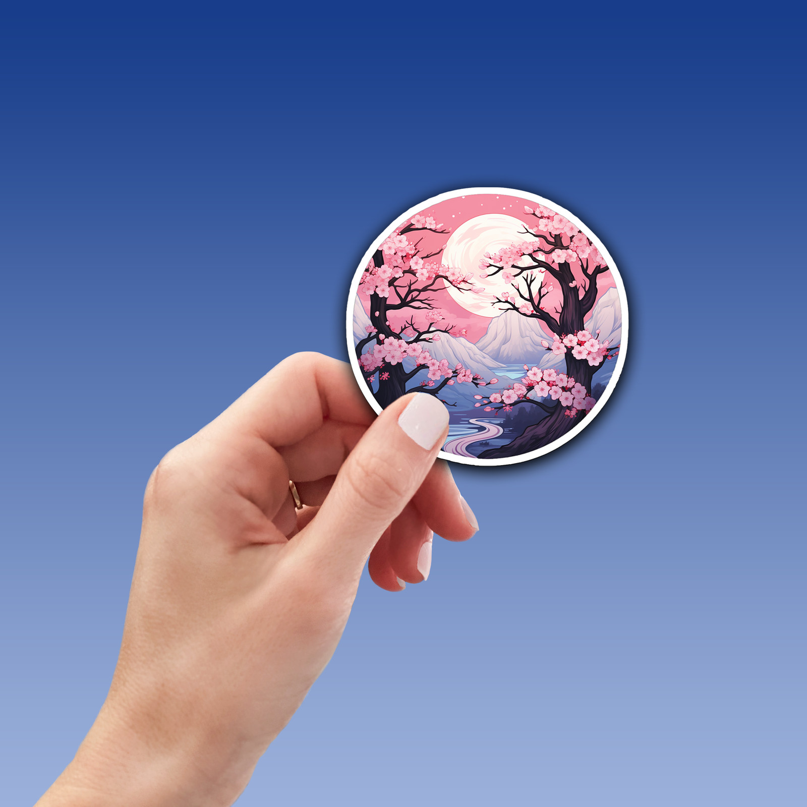 Cherry Blossom Vinyl Sticker – Embrace Nature's Beauty Anywhere You Go!