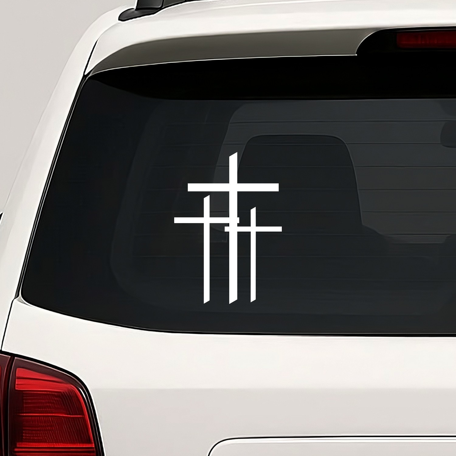 Triple Cross Vinyl Die Cut Decal Sticker – Three Calvary Jesus Christ God