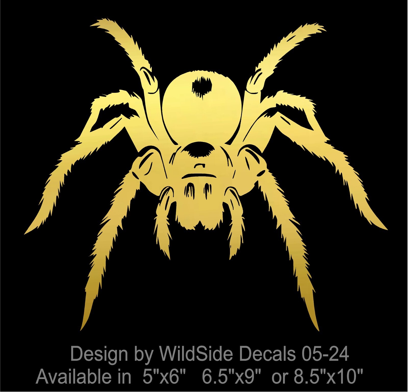 Tarantula Spider Decal Crawling vinyl car motorcycle decals sticker