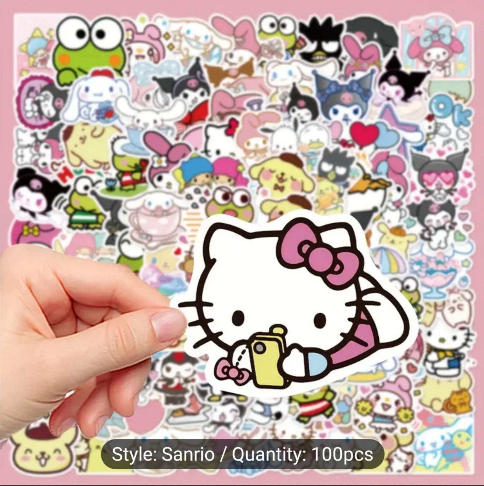 10 PCS Sanrio Characters Hello Kitty And Friends Stickers BRAND NEW
