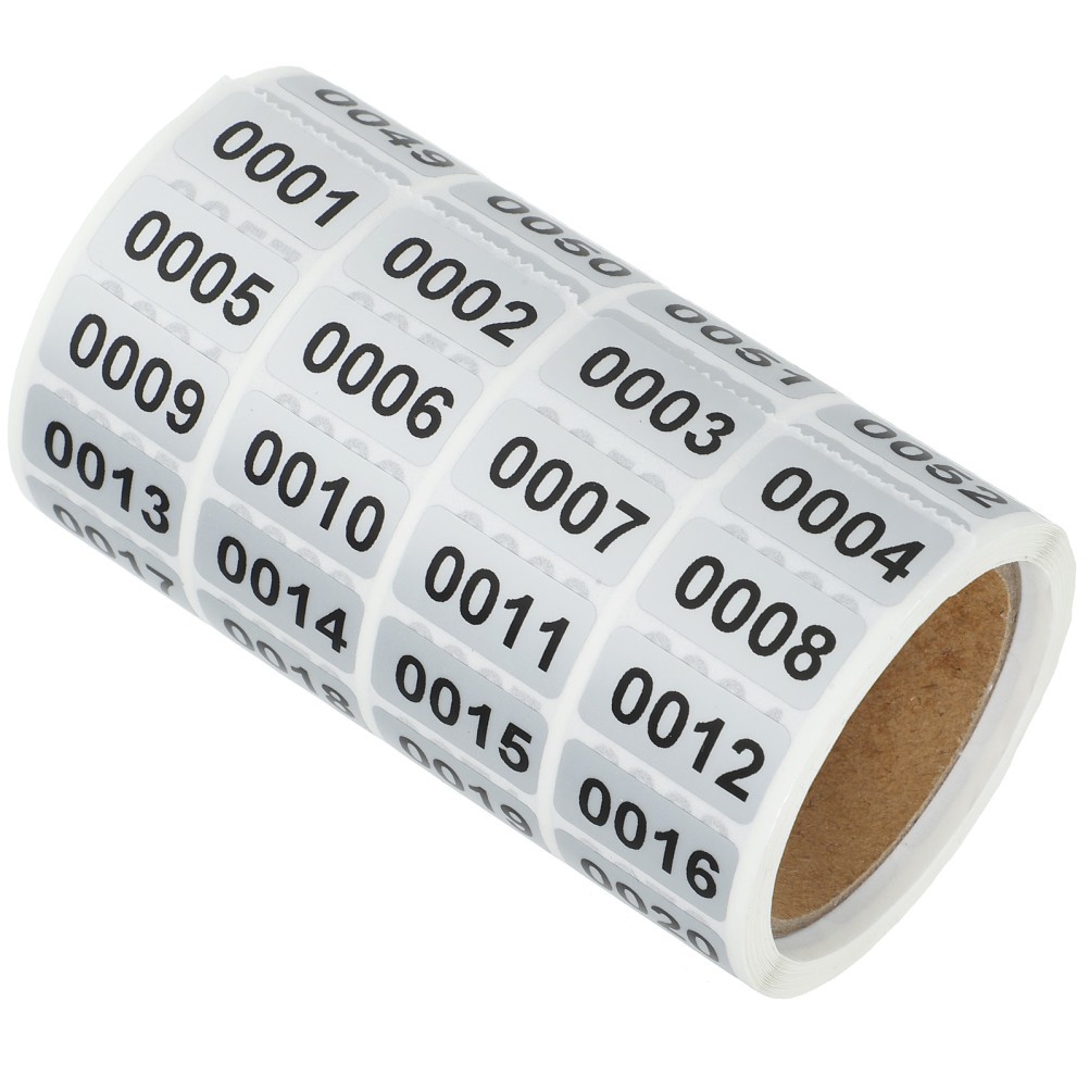 Identification Decals Count Inventory Numbered Stickers Roll Label Numbers