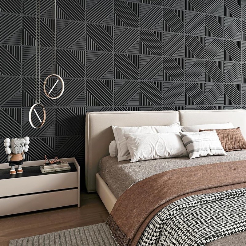 3D Textured PVC Wall Panels DIY Accent Panels Easy Install Home Office Decor New