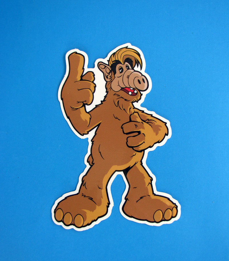 ALF Vinyl Sticker 80s TV Decal for Skateboard Laptop Car Waterbottle