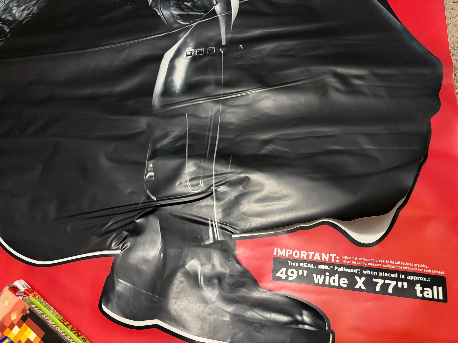 New 2008 Star Wars Darth Vader Jumbo Lifesize Fathead Wall Sticker Decal