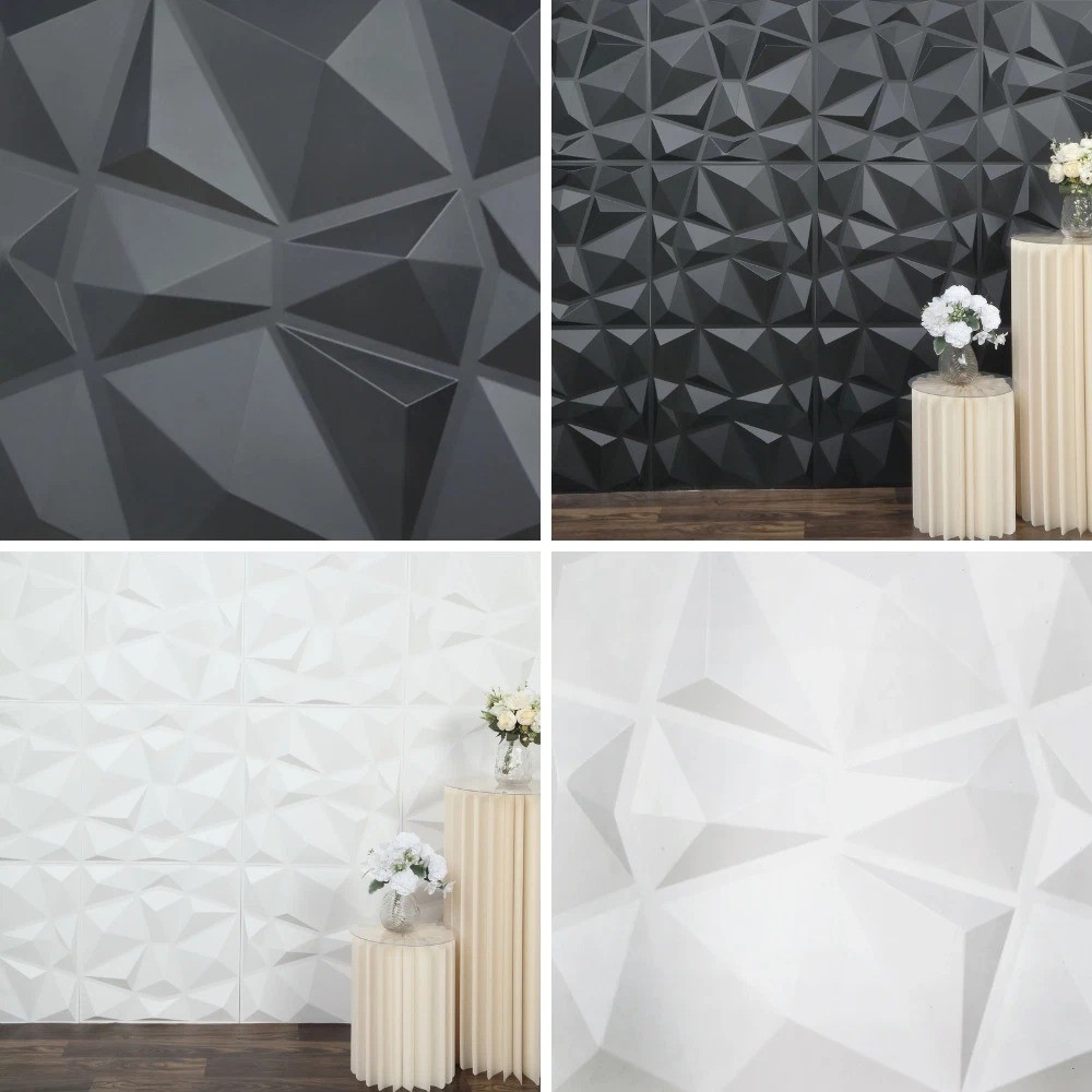 10PACK Tiles 3D Wall Panels PVC Tiles Textured Bricks DIY Wallpaper 11.8*11.8"
