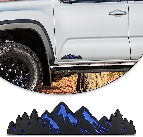 Zhizhong 7 Inch Snow Mountain Tree Emblem, Trunk Tailgate Mountains Graphic B…