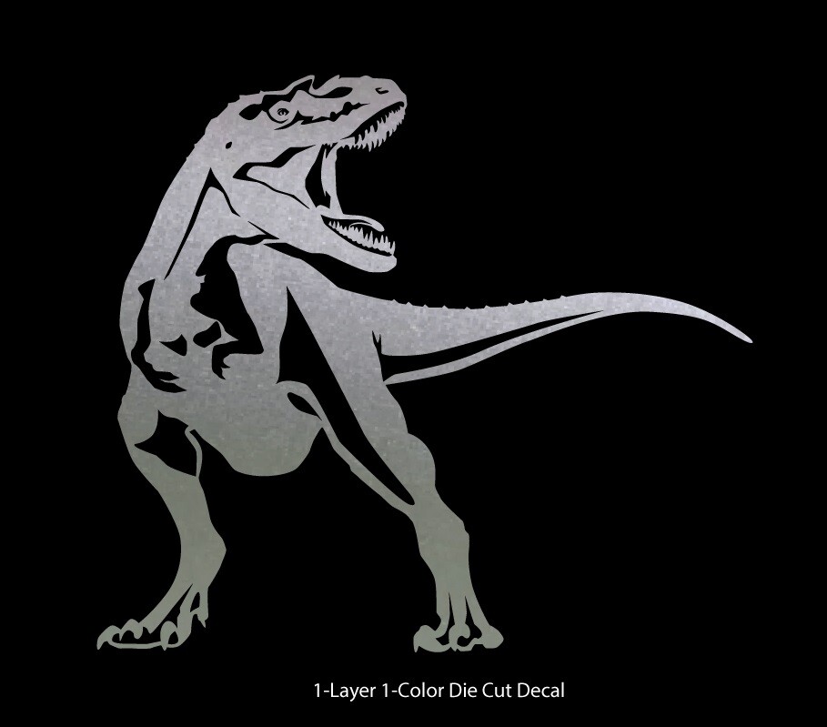 Dinosaur – Tyrannosaurus #1 Jurassic Period 4-21 in. Vinyl Outdoor Decal Sticker