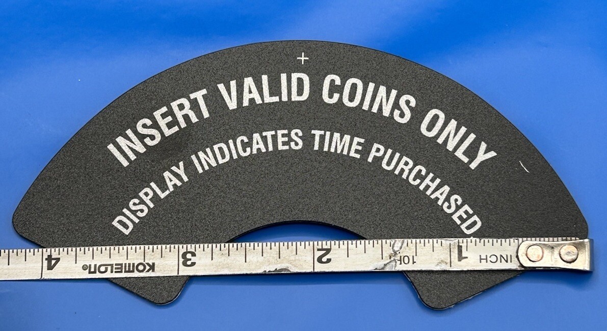 Duncan Parking Meter Decal, Round Vault, Box Silver Letters