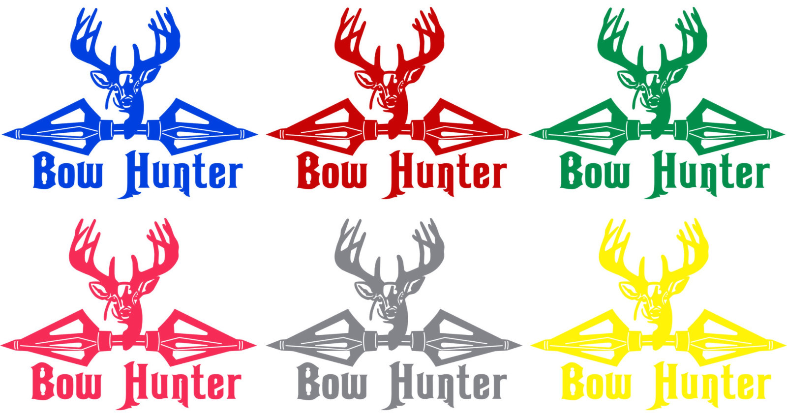 Vinyl Decal Truck Car Sticker Laptop – Hunt Fish Hunting Deer Bow Hunter