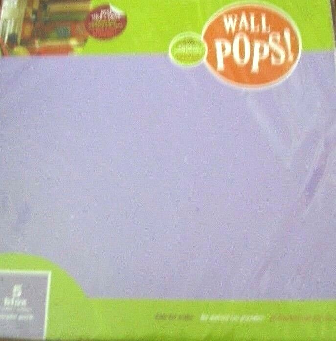 WALL POPS decals 5 13" BLOX PURPLE PERK SQUARE 13 x13 Wall Sticker Decor NIP