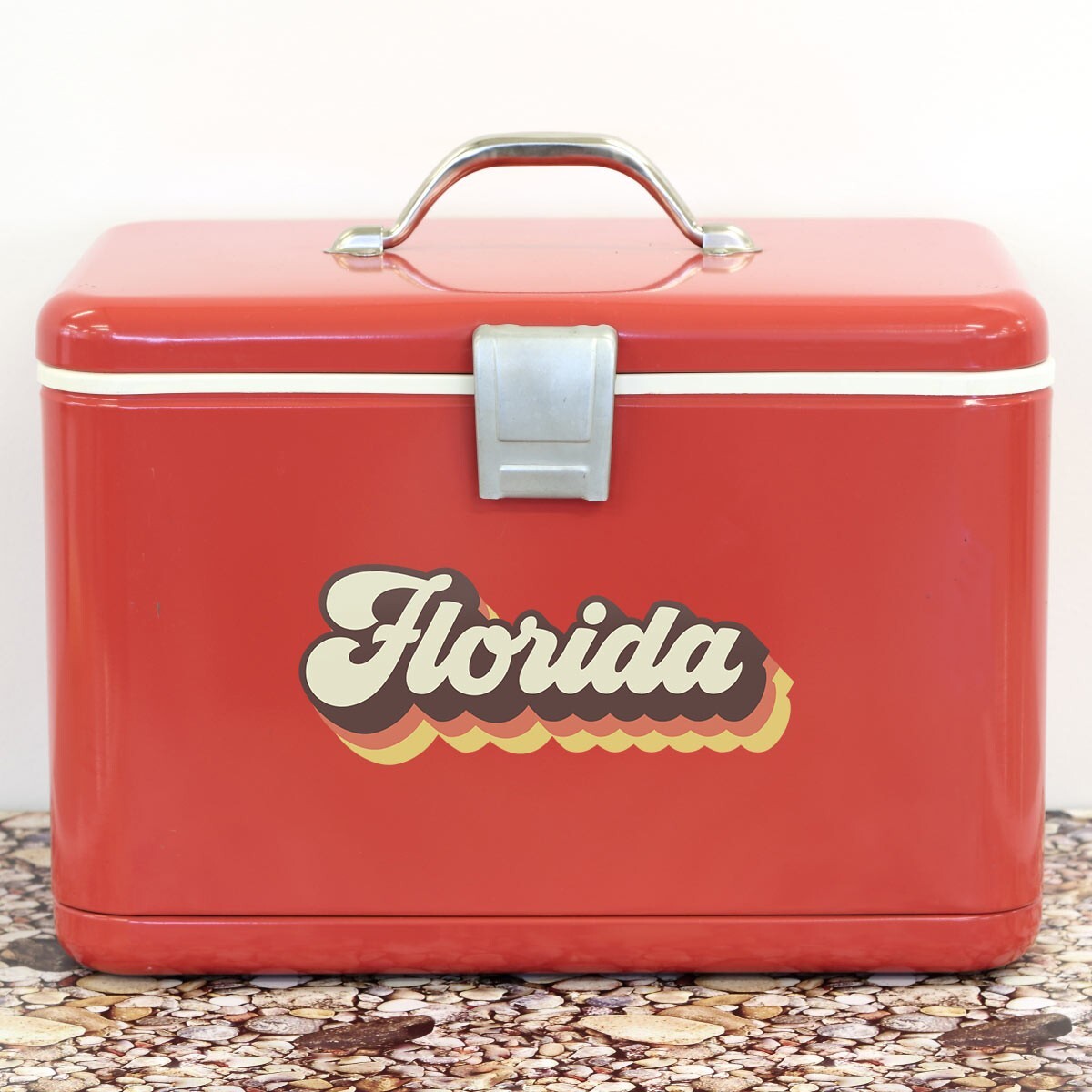 Bumper Sticker: Florida Groovy 70s Colors, Retro FL, US State Souvenir