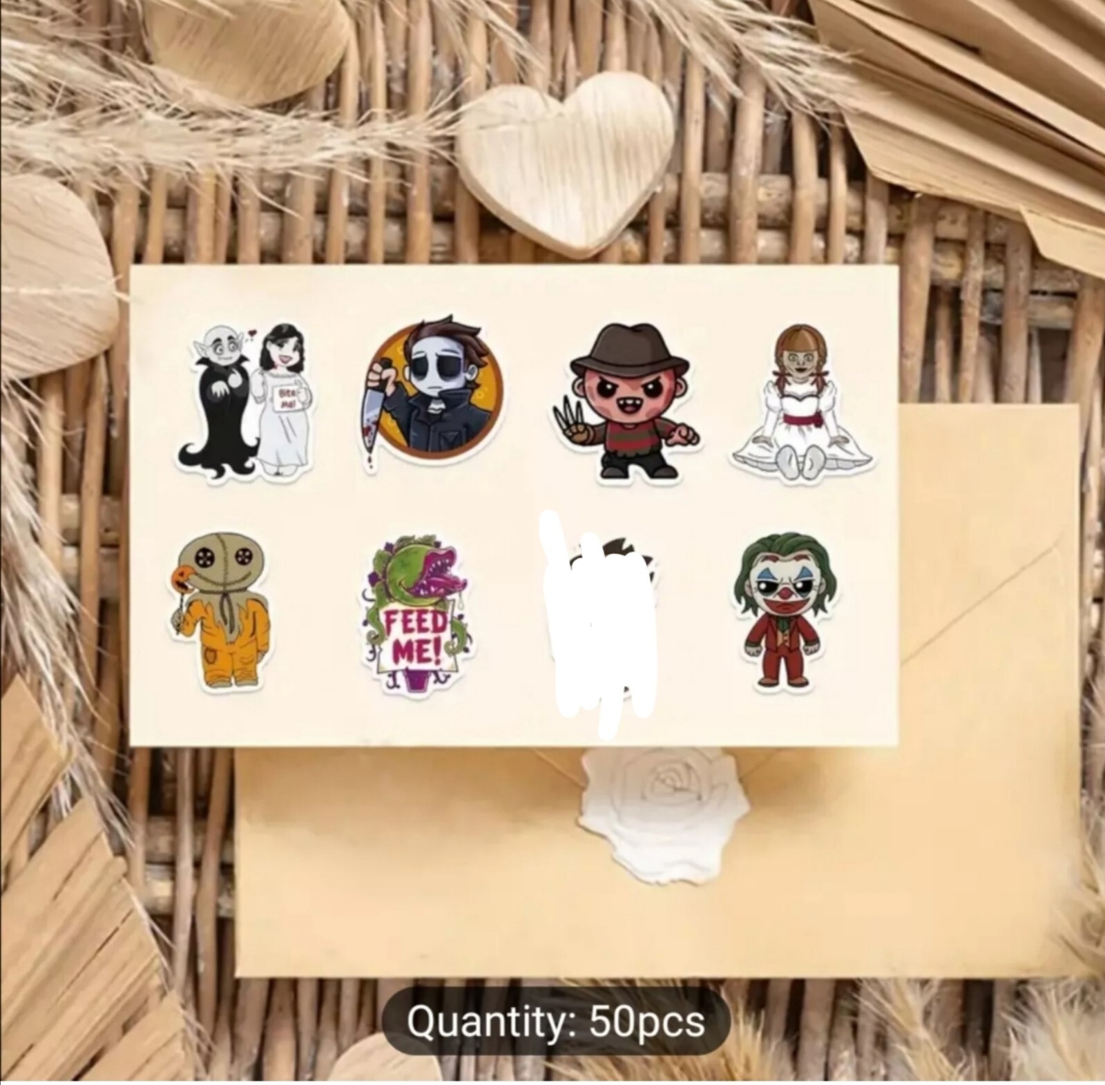 20 PCS Halloween Cartoon Scary Spooky Characters Stickers BRAND NEW