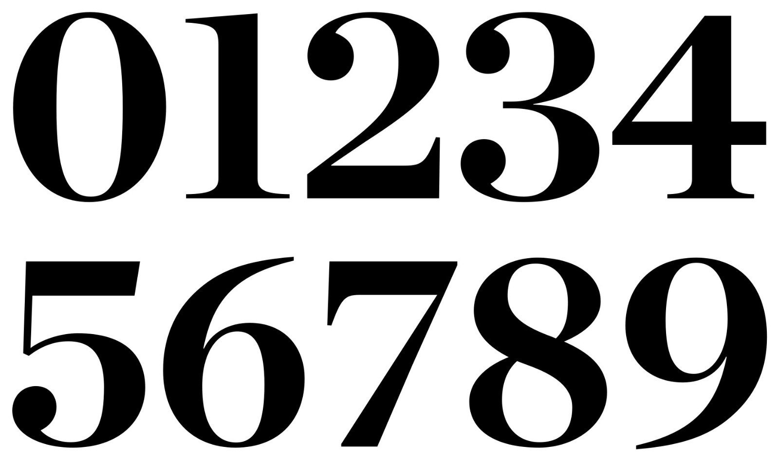 Chronicle Display Bold Storefront Address Numbers Vinyl Sticker Decal Business