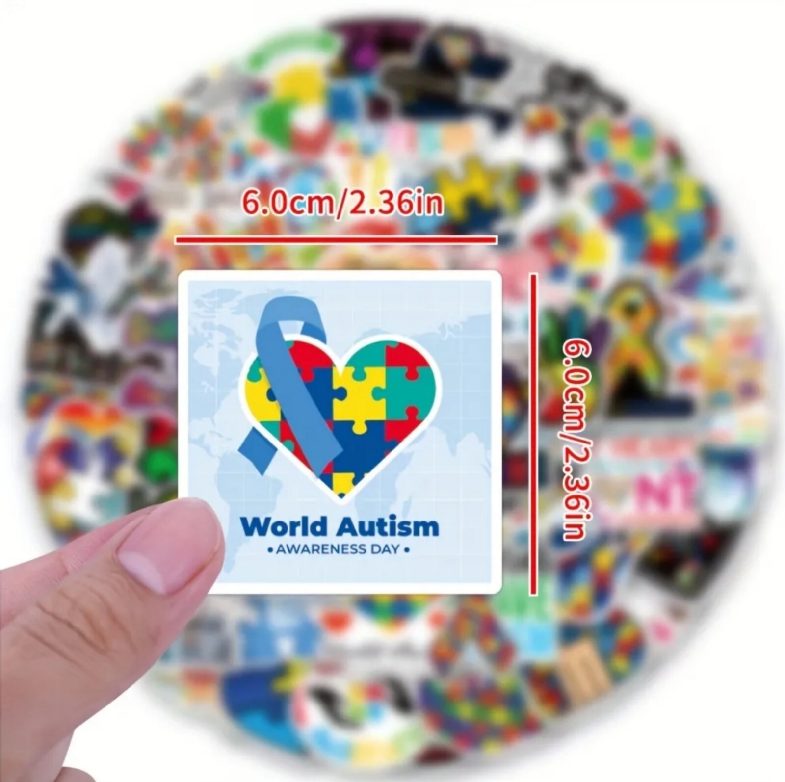20 PCS Autism ASD Awareness Stickers BRAND NEW