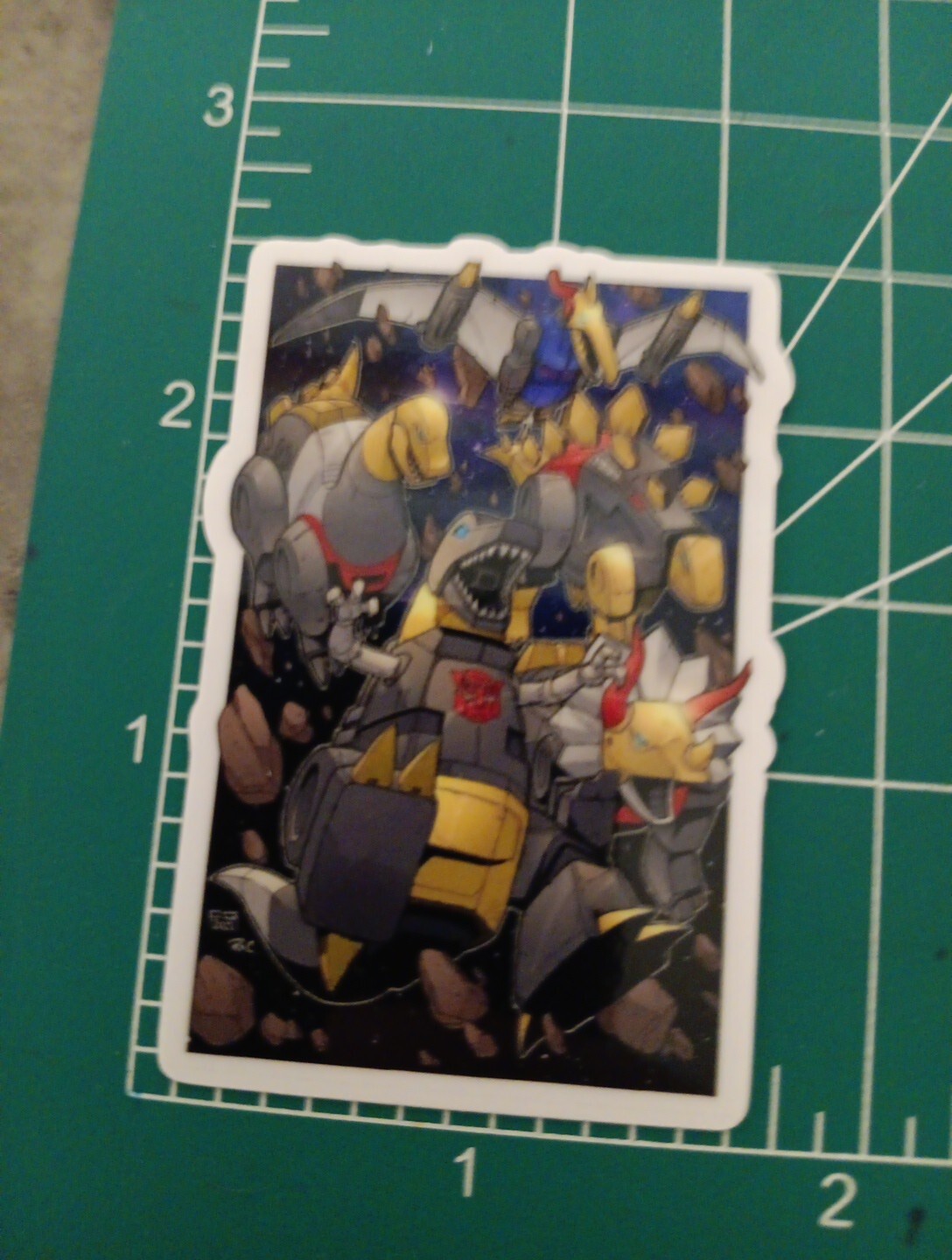 TRANSFORMERS STICKER X DINOBOTS