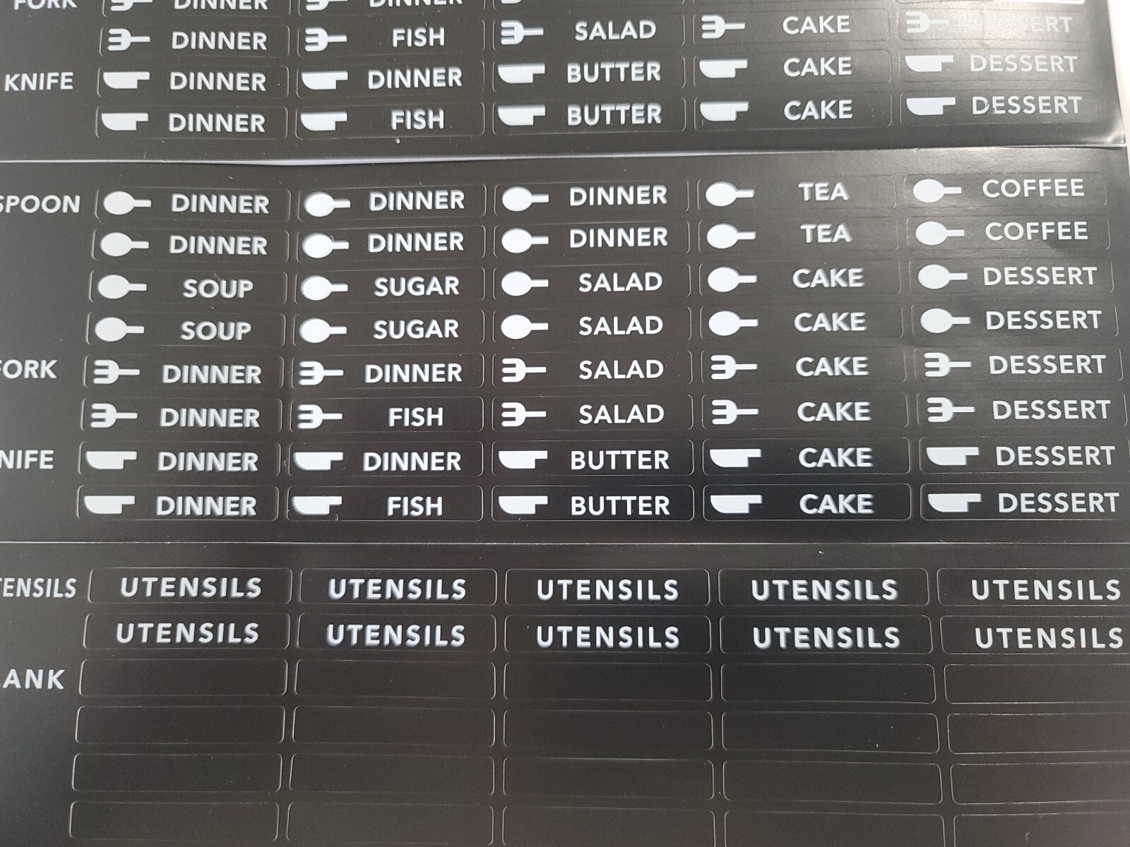 Kitchen Labels Kitchen Organization Labels for Drawers And Silverware
