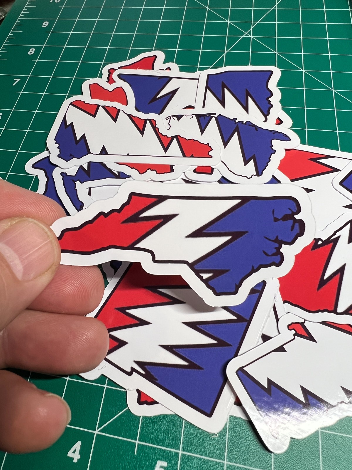 North Carolina Stealie – Grateful Dead – Laminated Vinyl Sticker 1.5"x3"