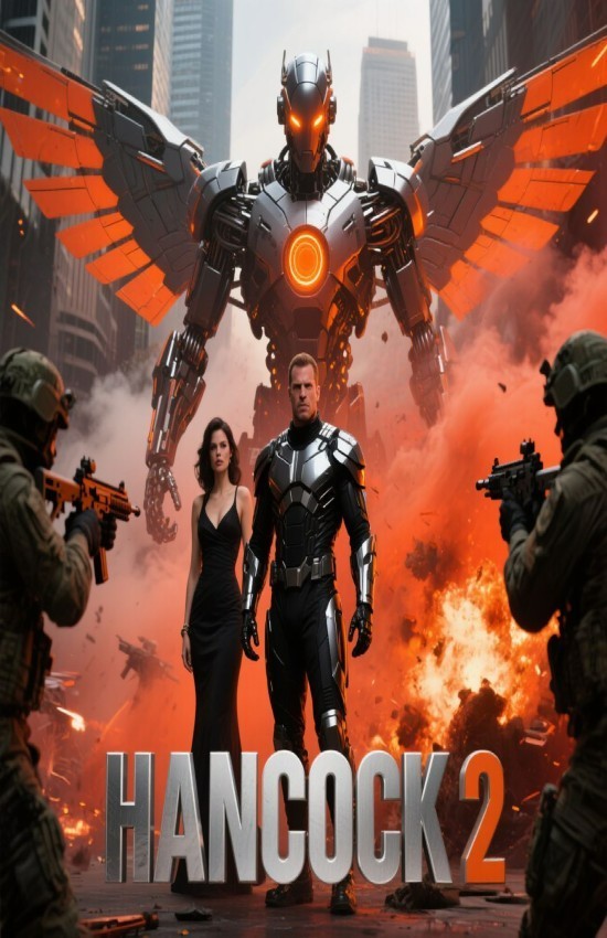 HANCOCK 2 Movie Wall Vinyl Decal Poster Print (Removable Adhesive)