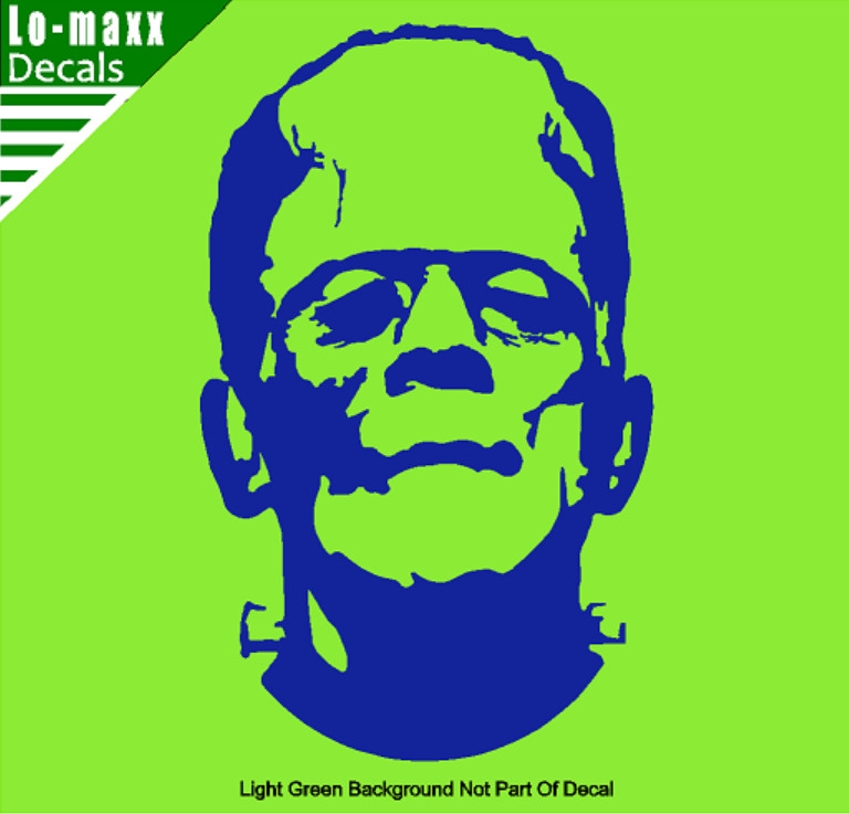 Frankenstein Monster Spooky Cool Car Window High Quality Die Cut Vinyl Decal