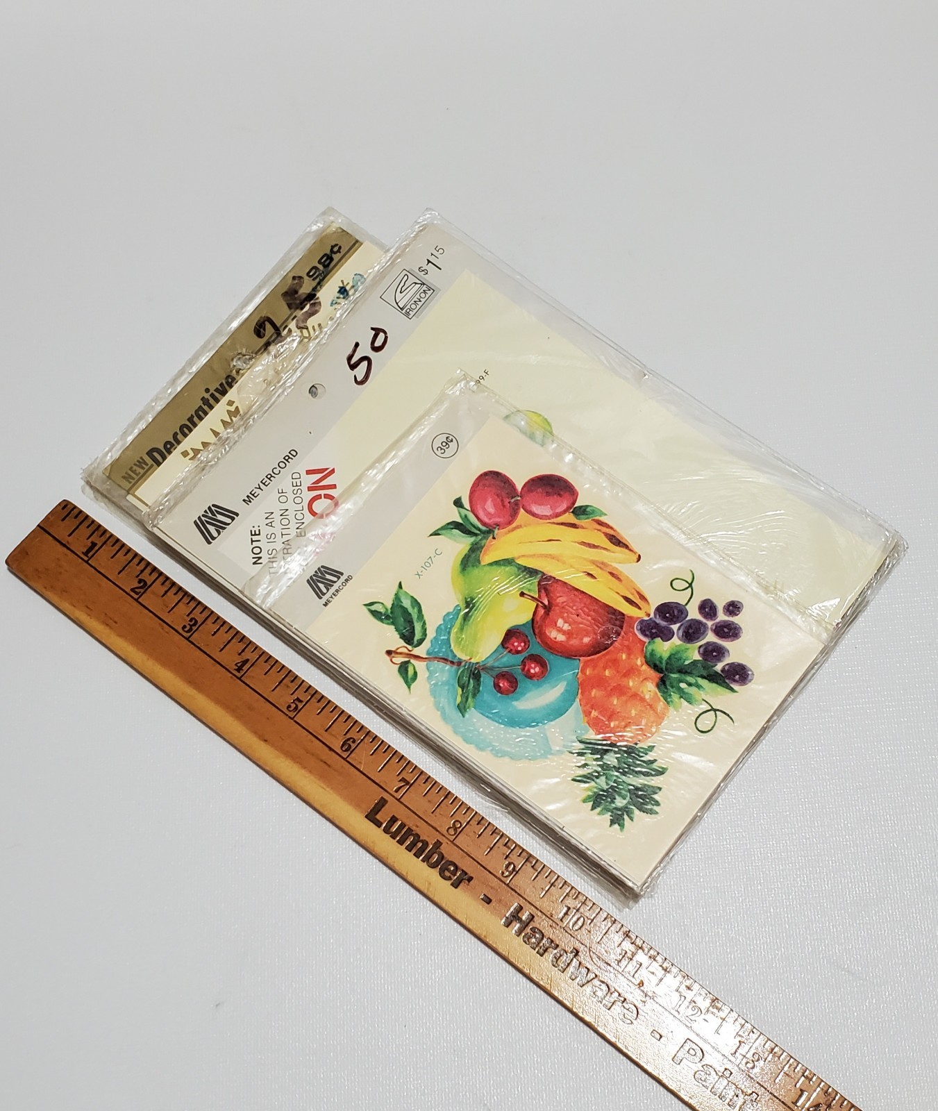 Vintage Lot Art Decals, Fruit & Floral, Children's, Shells, Snowflakes, Cactus