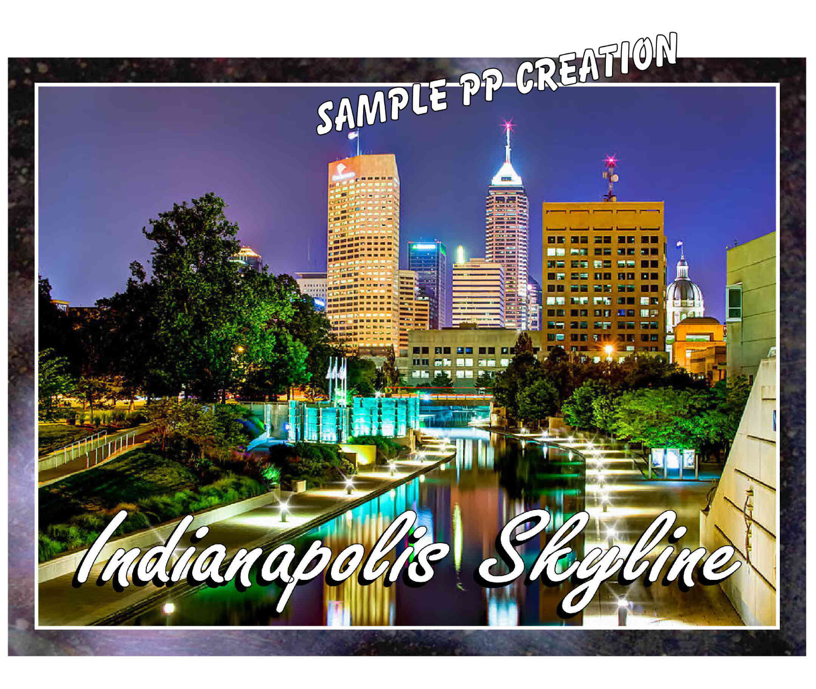 INDIANAPOLIS SKYLINE photo fridge MAGNET 4 X 3 inches TRAVEL