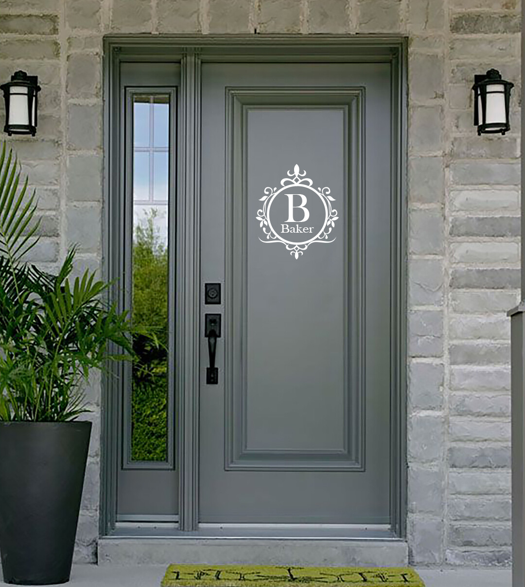 Monogram Decals – Free Shipping, Door Decal, Wall Decal, Door Art, Home Decor