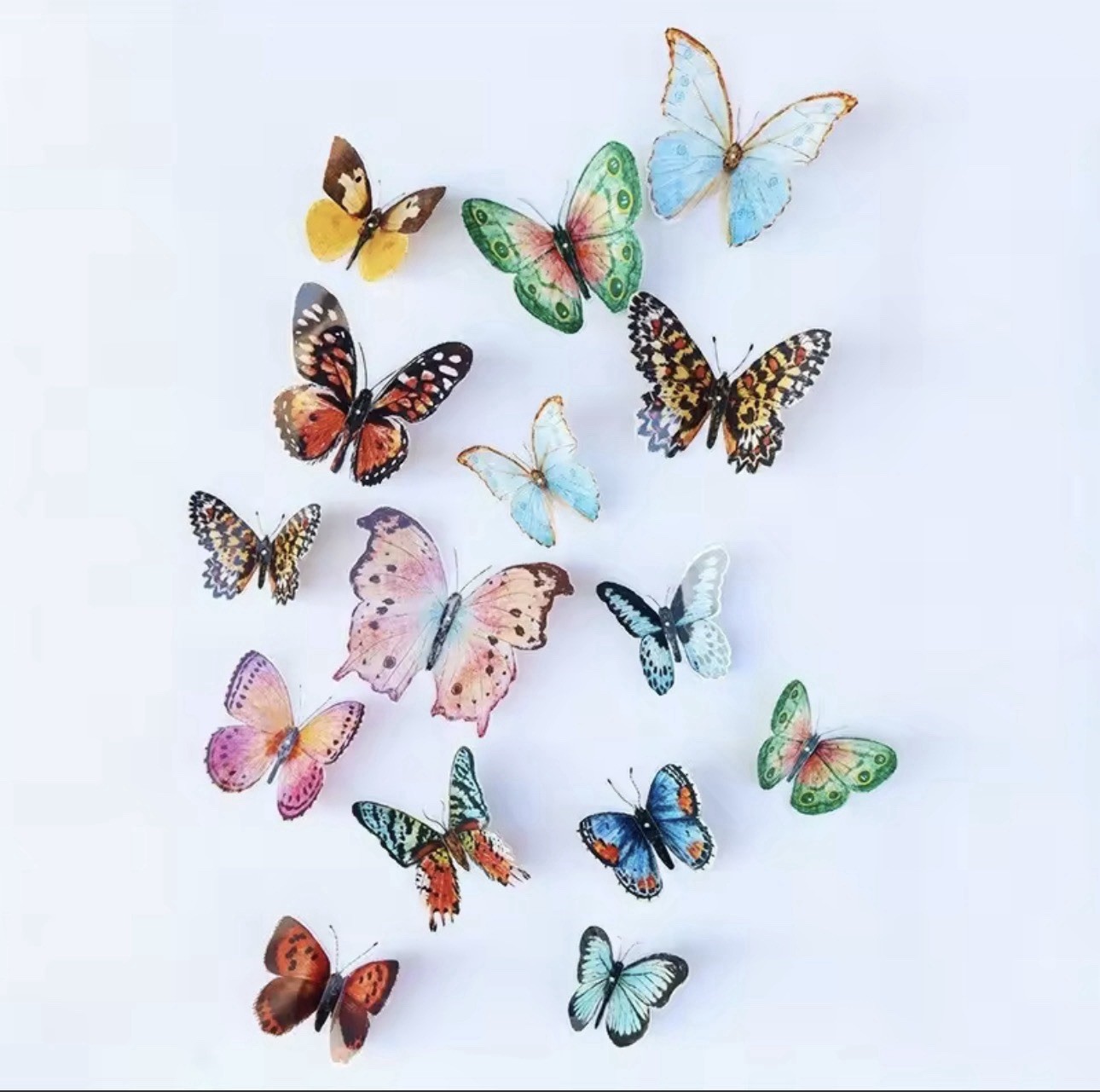 36PCS 3D Butterfly Wall Decor Stickers Set Removable Colorful Room DIY Home Art