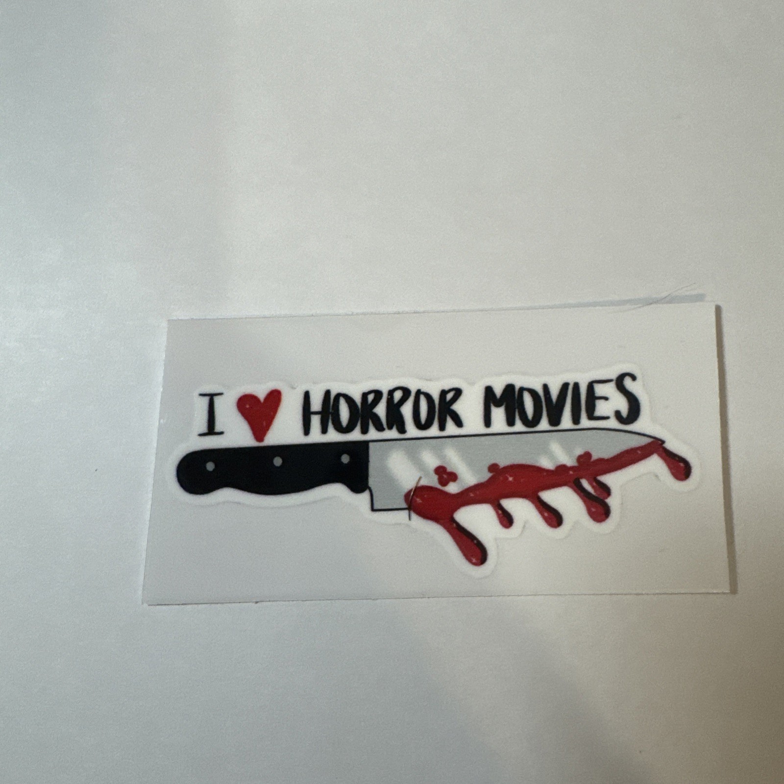 Love Horror Movies Knife Decal Sticker