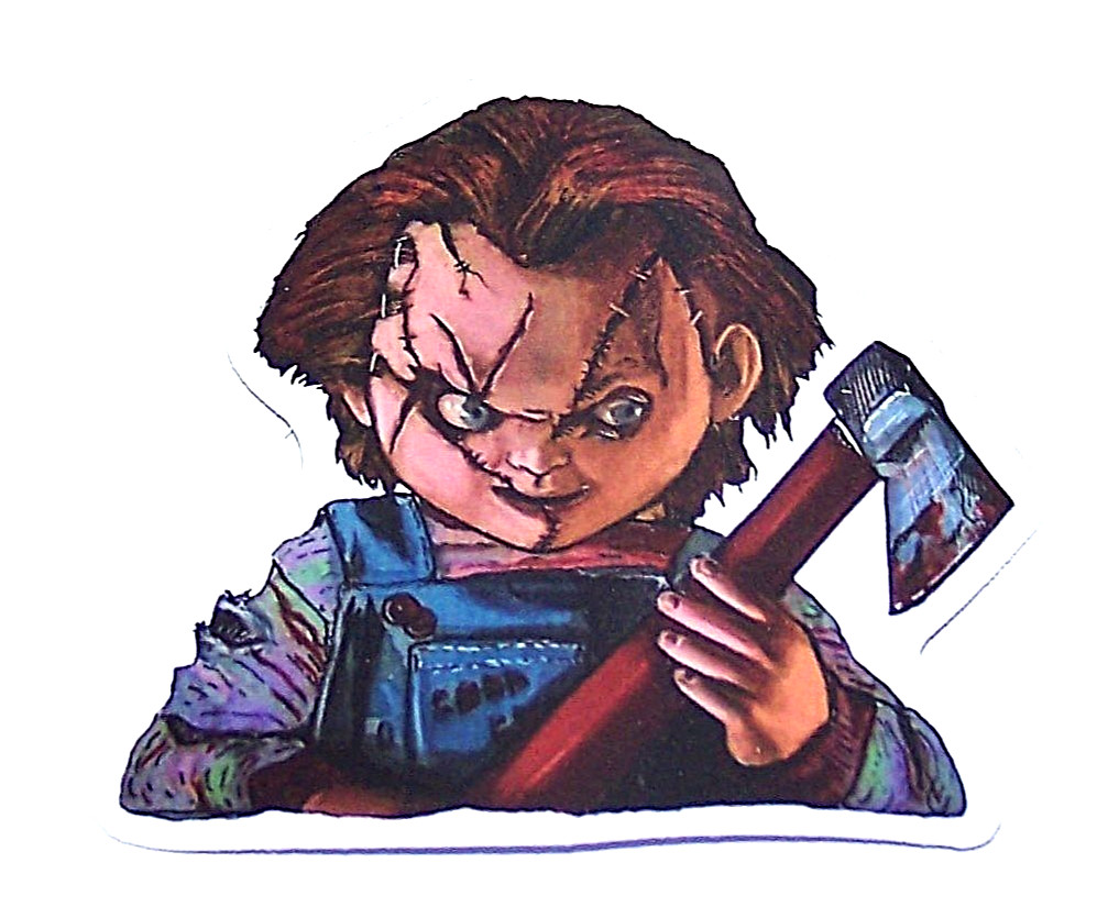 CHILD'S PLAY – Cut Sticker Decal Movie Horror Chucky Doll Film
