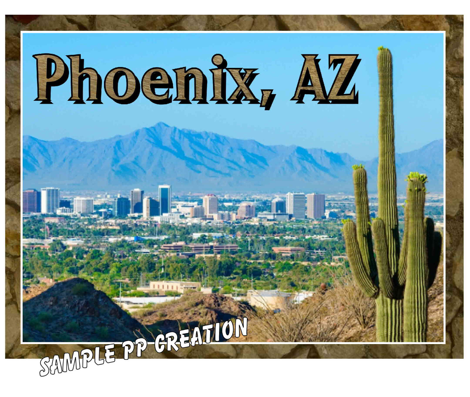 PHOENIX ARIZONA PHOTO FRIDGE MAGNET 4 X 3 inches TRAVEL