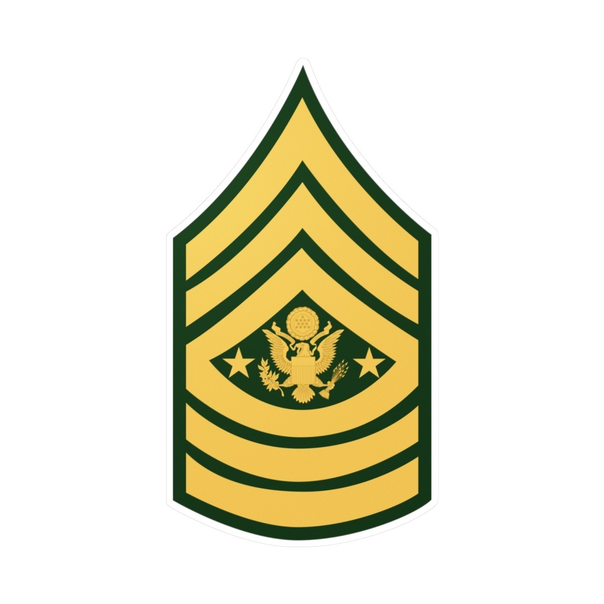 Kiss-Cut Vinyl Decals – Army – Sgt Major of the Army E-9 (SMA) X 300