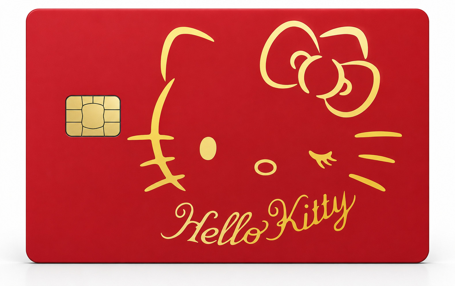 Hello Kitty Luxury Red Credit Card Skin Cute Debit Card Vinyl Sticker