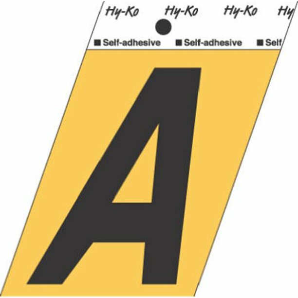Hy-Ko Products GG-25-A 3.5 in. Aluminum Adhesive Letter A,