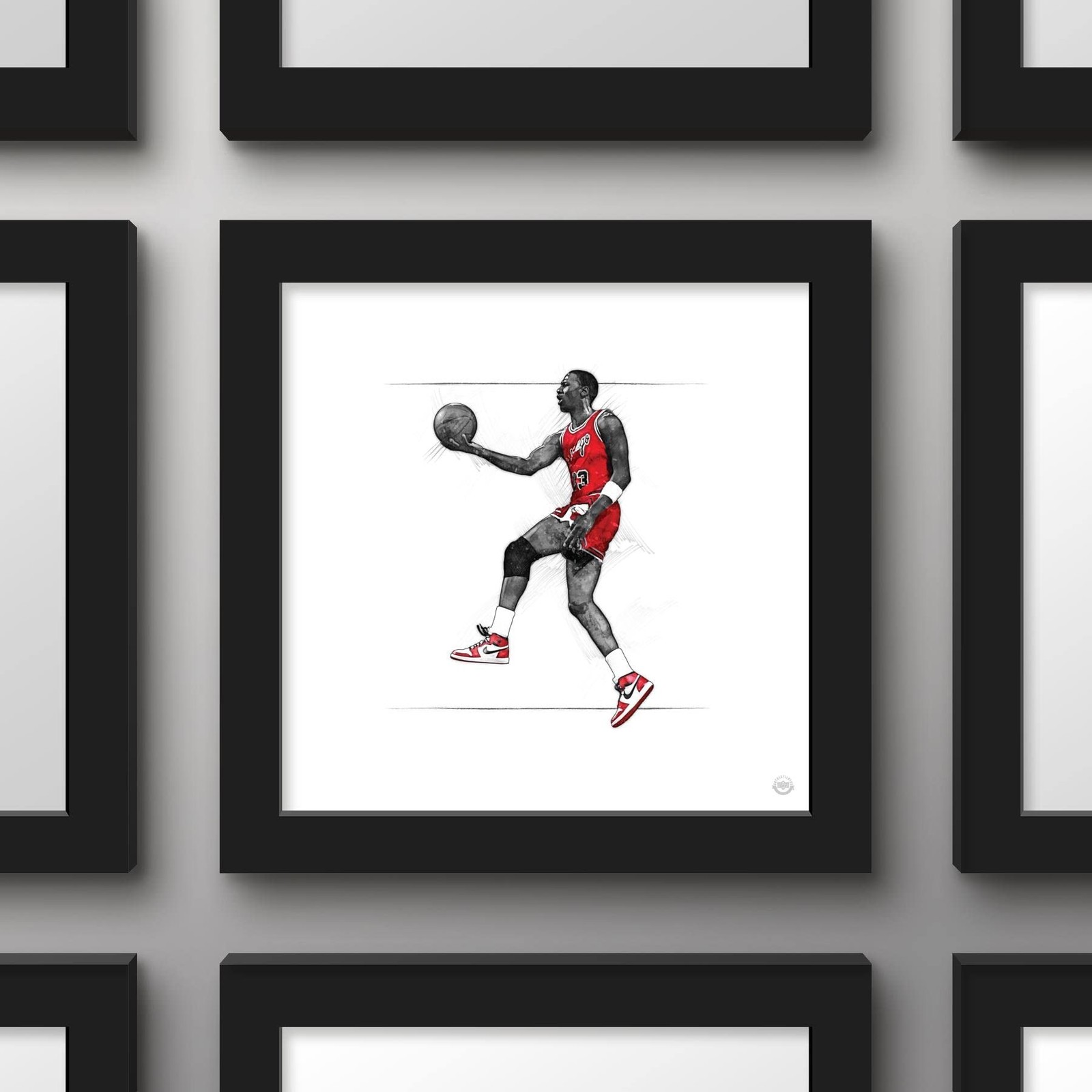 Trends International Gallery Pops Michael Jordan – Art Sketch Rookie Wall Art…