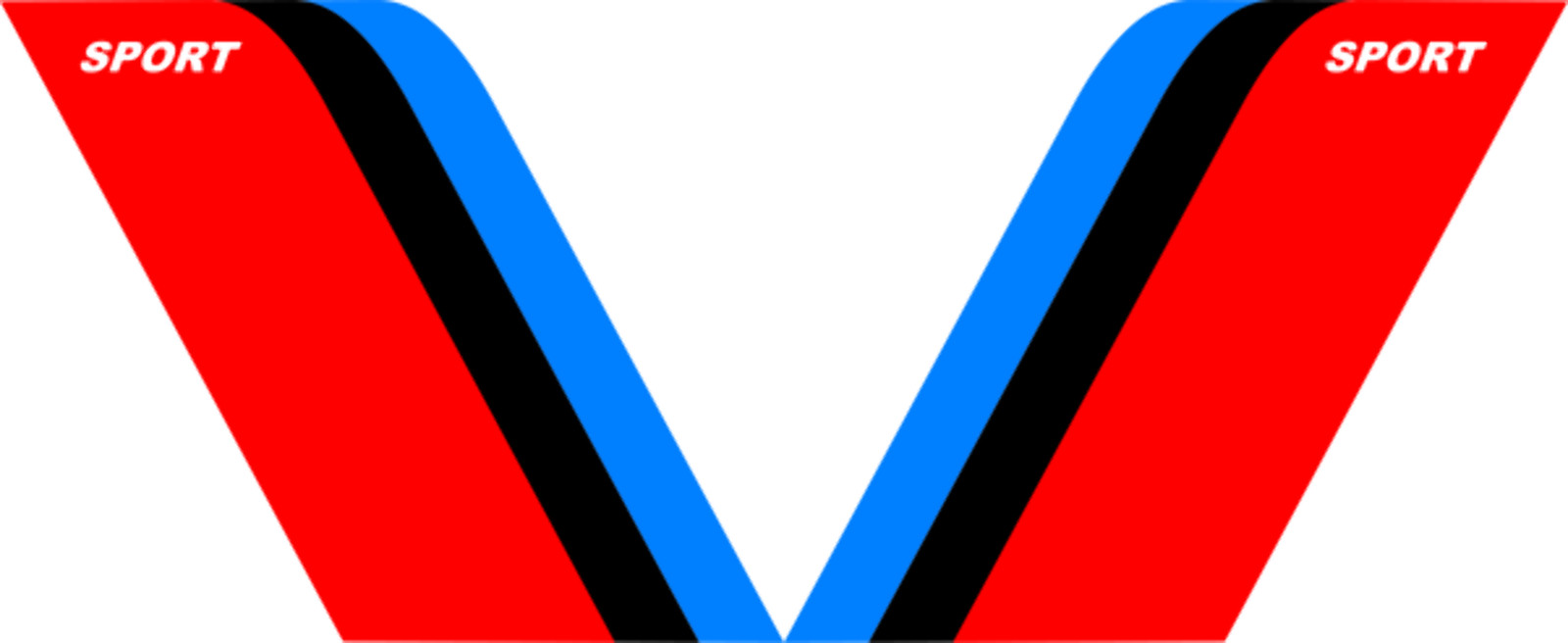 Universal Sport Fender Hash Marks – Tri-Color Racing Stripe Decal Set (Left & Ri