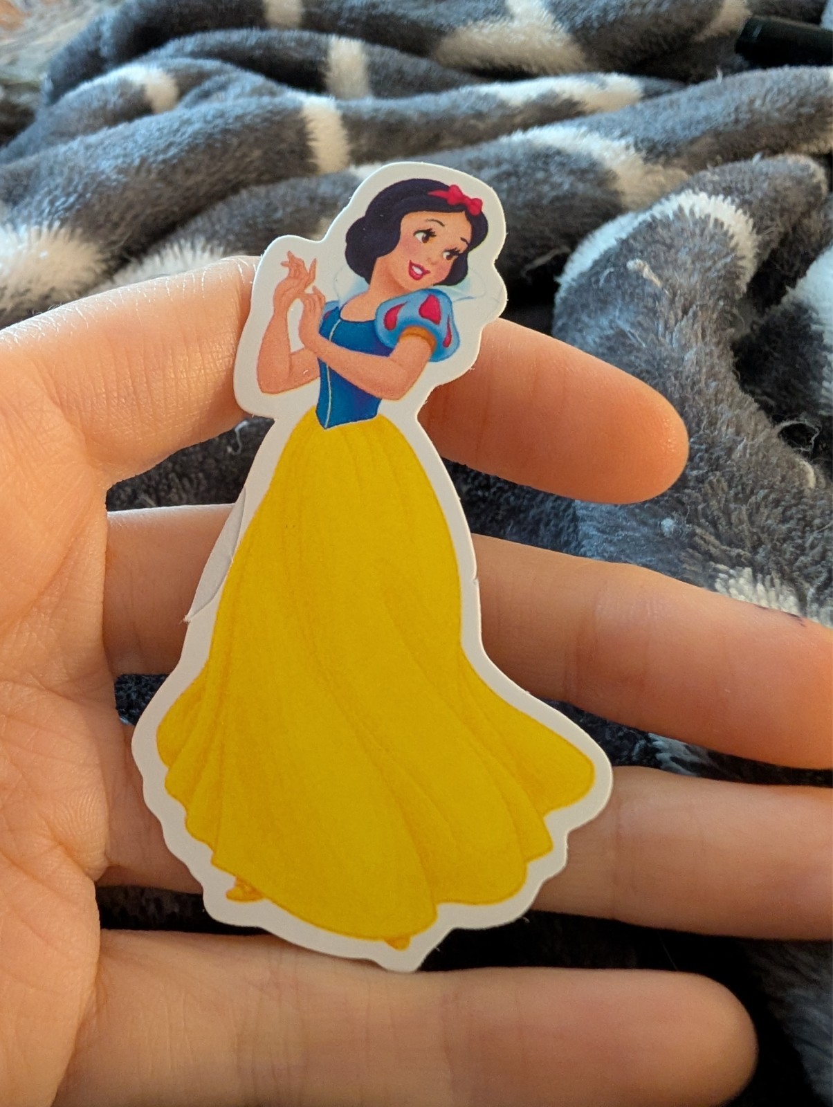 Snow white, Disney, Vintage cartoon, Sticker, movie characters