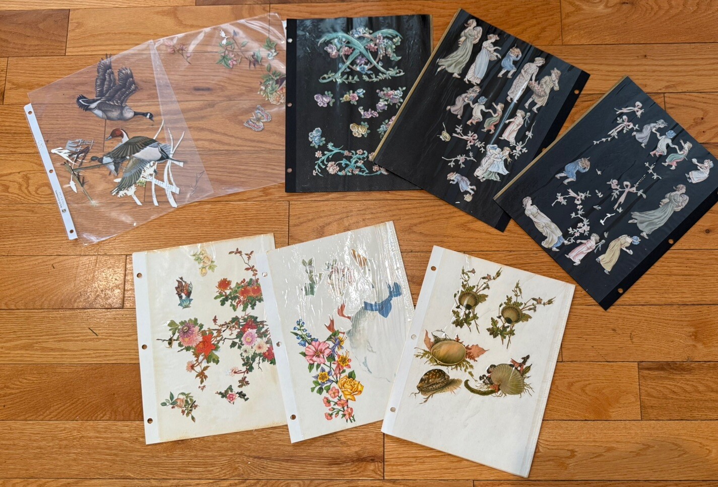 Decoupage Cutouts Vintage Floral Birds Animals People Vintage