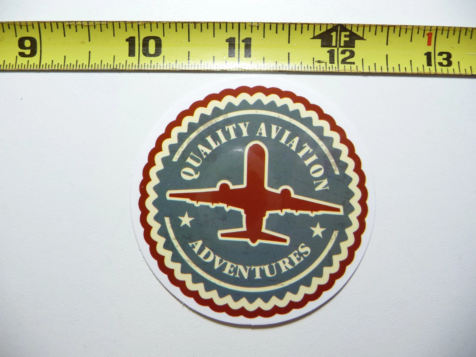 AIRPLANE ADVENTURES SMALL STICKER DECAL TRAVEL VACATION ON HOLIDAY