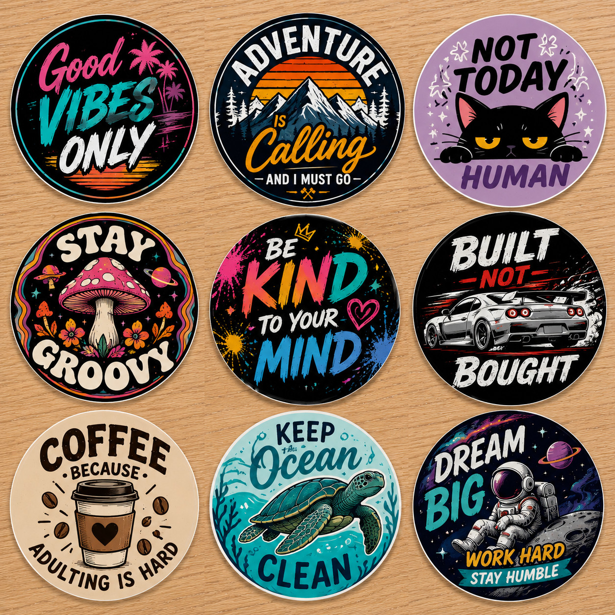 Custom Logo Label Packaging Personalized DTF Weather Waterproof Decal Stickers