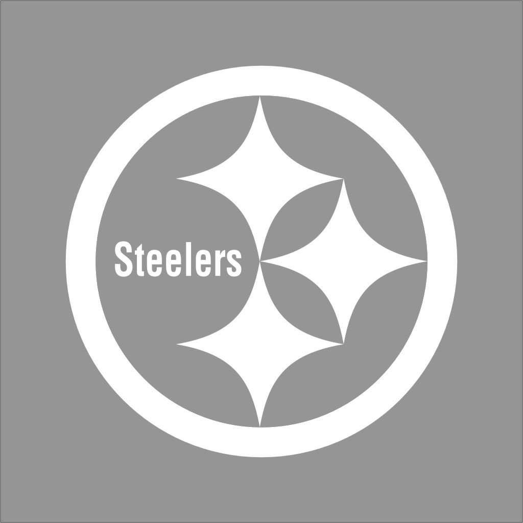 Pittsburgh Steelers NFL Team Logo 1 Color Vinyl Decal Sticker Car Window Wall