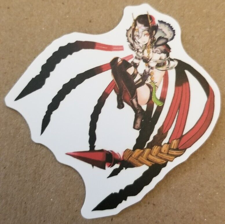 Halloween Sticker Monstergirl Monster Girl Spider Vampire Witch Emo Anime Manga