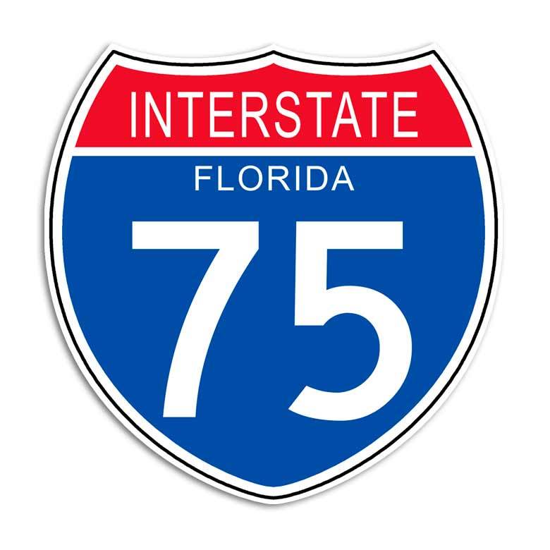 Interstate 75 Sticker – Florida Highway Sign Decal Sunshine State