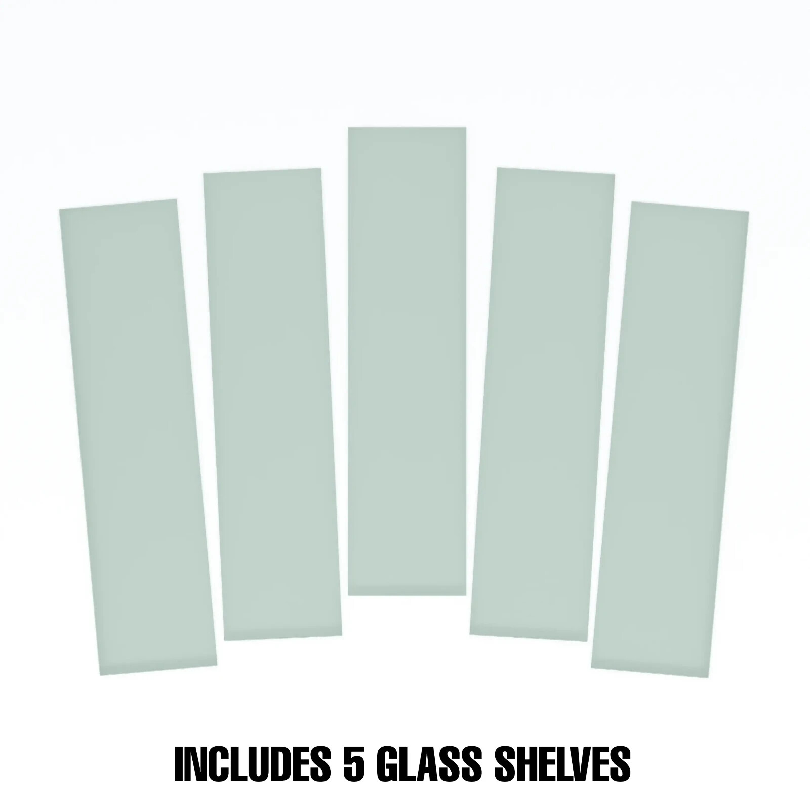 12" W x 48" L Tempered Glass Shelves Econoco SHGL1248 (Pack of 5)