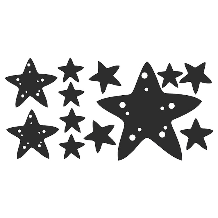 Starfish Wall Decal Beach Wallpaper Ocean Shells Removable Star Fish Vinyl, g38