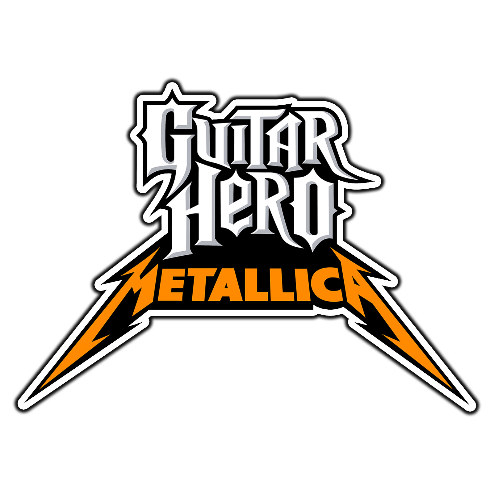 Guitar Hero Metallica Logo #2 Sticker Waterproof Vinyl Decal Die-Cut Car