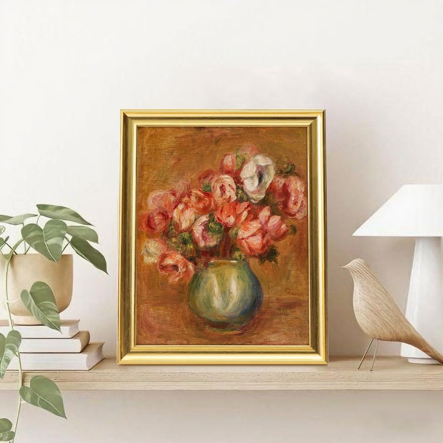 Gold Framed Eclectic Canvas Wall Art Decor, Wall Prints for Bedroom Bathroom …