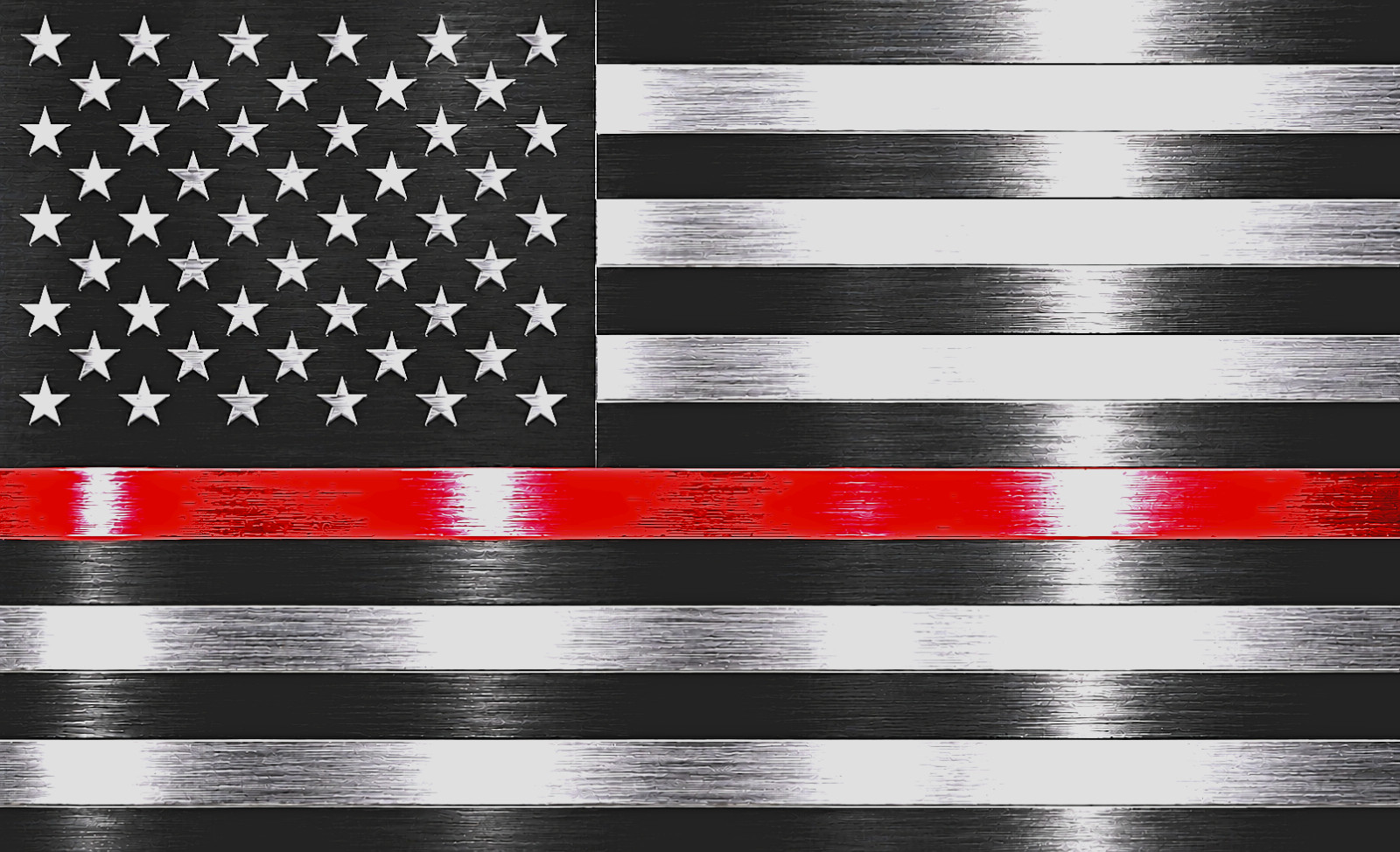 STRICKER (BUY 2, GET 1 FREE) metallic silver color vinyl red line Made in USA
